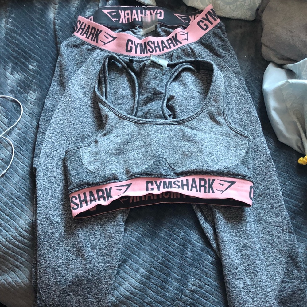 GYMSHARK PINK FLEX LEGGINGS SET